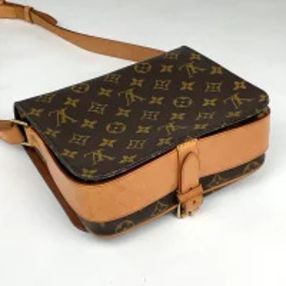 Louis Vuitton Brown Cartouchiere Crossbody Bag Monogram Shoulder